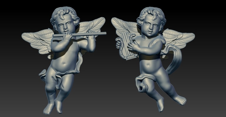 arredamento cupido amore squillare statua cnc 3d stampa 3d print model - Mito3D