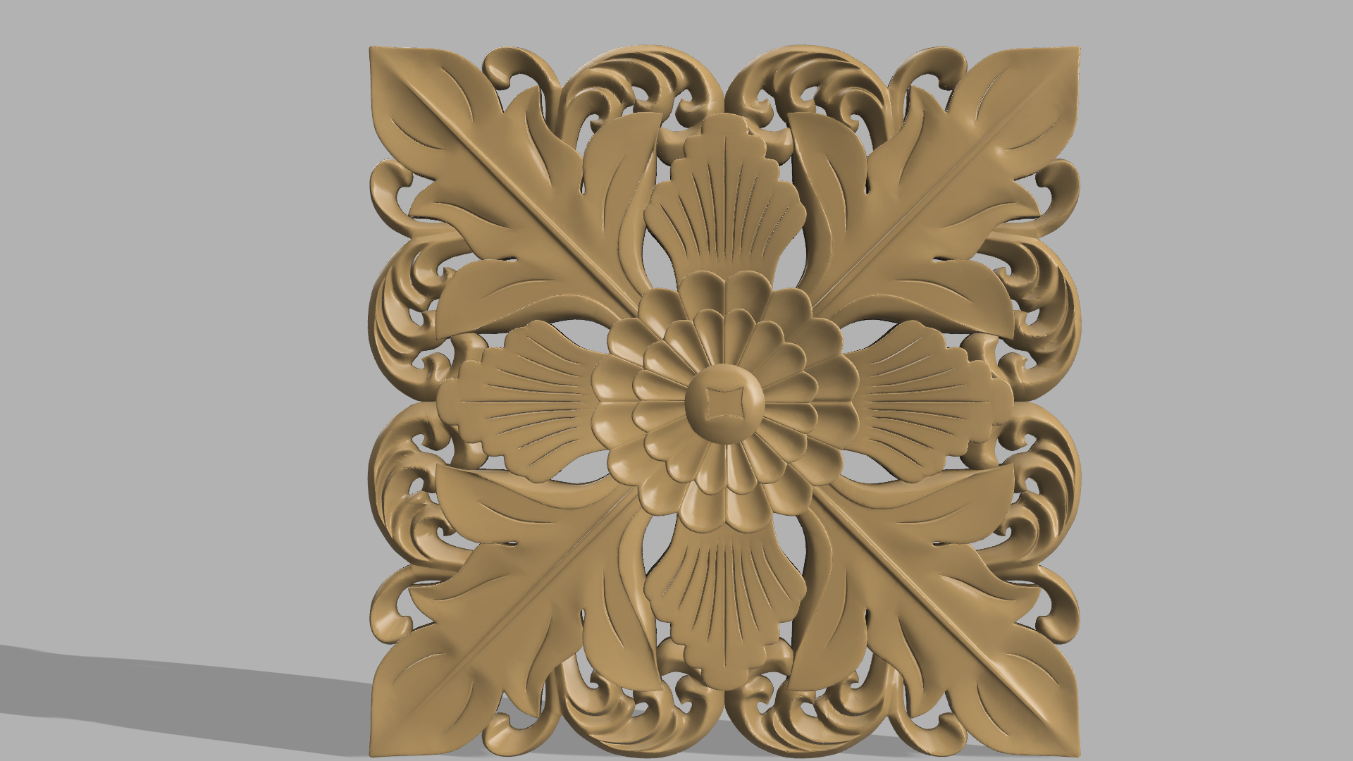 decoración madera tallado 3d impresión cnc mueble techo decorativo 3D print model - Mito3D