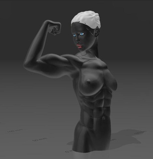 decora de parede girl bodybuilder motivacional Home decoração body gym bodybuilding bodybuilder musculação mulher garota menina motivacional esculpir malhar malhação  3d print model - Mito3D