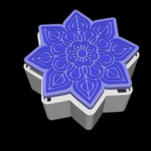 decorated box gift collect 3d print model - Mito3D