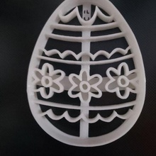 decorated easter egg dough cutter 3d print model - Mito3D