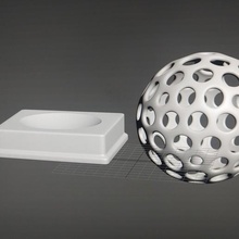 decoração bola arquitetura 3d print model - Mito3D