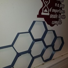 decorazione alveare ape parete test pla murale 3d print model - Mito3D