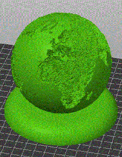 decorazione globo terra 3d print model - Mito3D