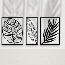 decoración hojas Arte imágenes 2d pinturas minimalista 3d print model - Mito3D