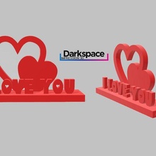 decoración amor deco corazón tú i 3d print model - Mito3D