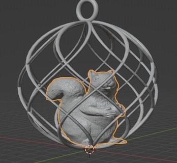 decoração esfera casa 3d print model - Mito3D