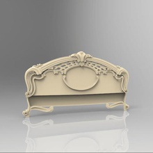 decoración renacentista de la cama arte 3d print model - Mito3D