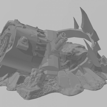 decoración stompa ork cabeza juego 40k 40000 3d print model - Mito3D