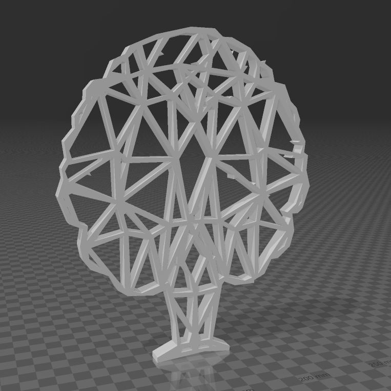 decorazione albero casa arredamento arte Basso poli 3D print model - Mito3D