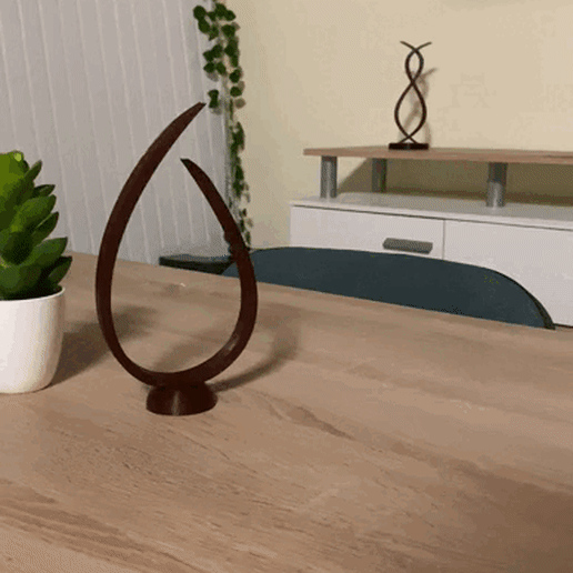 decoração zen 2 arte lindo minimalista madeira 3D print model - Mito3D