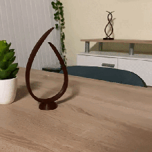 dekorasyon Zen 2 Sanat güzel minimalist Odun 3d print model - Mito3D