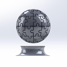 decorativo palla puzzle forma casa divertimento ragazzi avventura 3d print model - Mito3D