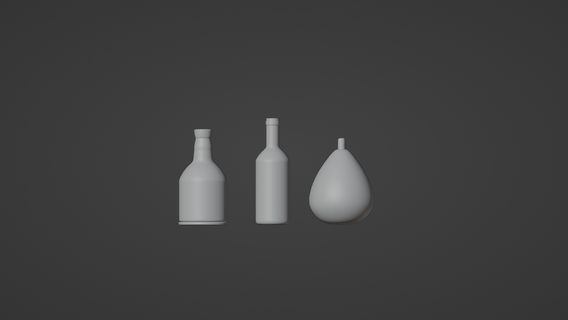 dekoratif şişeler ofis banyo ev dekoru şişe 3d print model - Mito3D