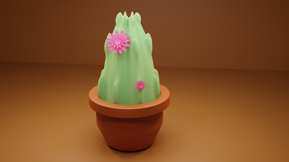 decorativo cactus decoración juguete 3d print model - Mito3D