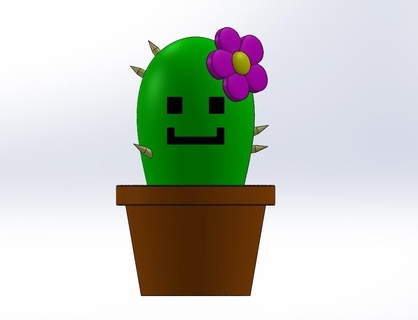 decorative cactus toothpick holder funny plant 3d print model - Mito3D