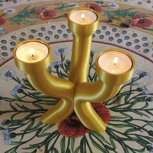 decorative candle holder tealight home 3d print candlestick support 3d print model - Mito3D