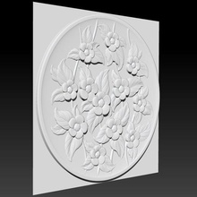 decorative carved flower plate briarena8185 gmailcom decoration carvings plates cnc machine 3d stl model frame printed wood 3dskymodel 3d print model - Mito3D