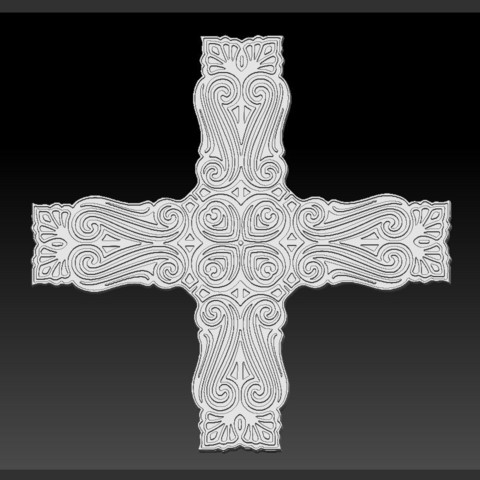 decorative cross home religious religion christian crucifix 3D print model - Mito3D