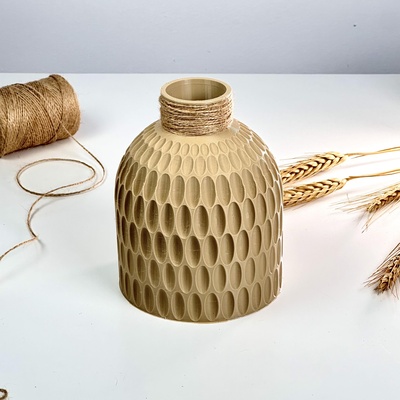 decorative design vase home charm elegant 3d print model - Mito3D