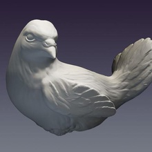 decorative dove home decoration pigeon miniature toy bird house sculpture animal 3d print model - Mito3D
