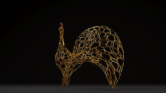 decorative figurine peacock 3d print model - Mito3D
