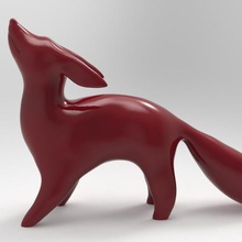 decorative fox alebrije art wolf fox alebrije figure animal pet dog