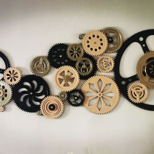decorative gears 3D print model - Mito3D
