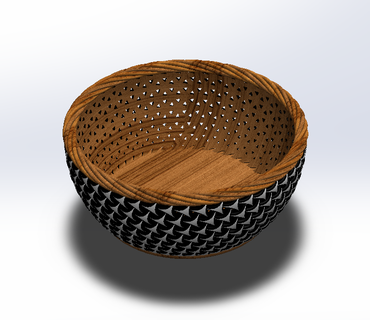 decorative household items baskets vases bowls basket case vase vazo kase home flower decor 3d print model - Mito3D