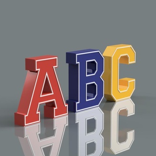 dekoratif harfler b c alfabe süs dekorasyon mektup 3d print model - Mito3D