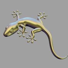 decorative lizard art 3d print model - Mito3D