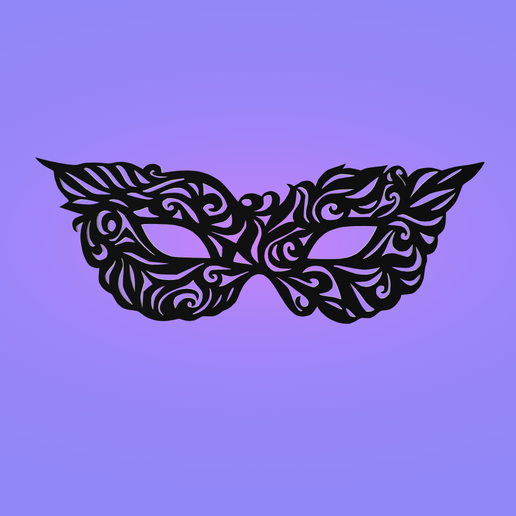 decorative masquerade mask 3D print model - Mito3D