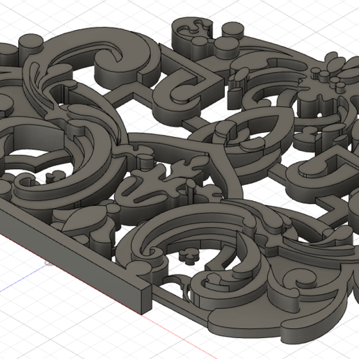 decorativo patrón Arte 3D print model - Mito3D