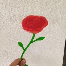 décoratif rose art de la fleur déco saint-valentin l'amour 3d print model - Mito3D