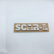 decorative plaque scar-l weapon 3d print model - Mito3D