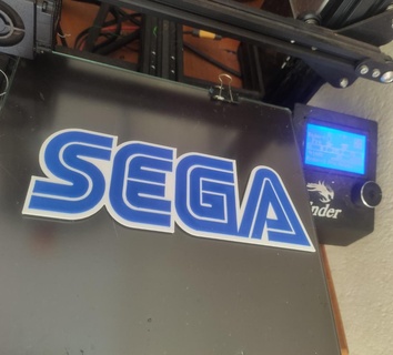decorativo plato sega placa decorativa juego jugador juegos Sonic friki frio megadrive mega manejar 16bit 3d print model - Mito3D