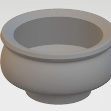 decorative pot 3d print model - Mito3D