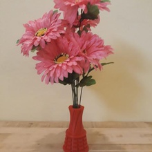 decorative urban vaze home flowers present