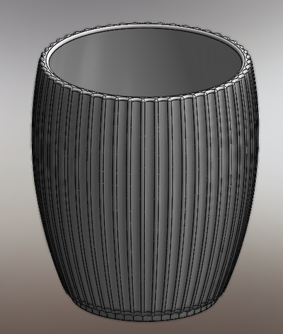 decorative vase home vases pot decoration centerpiece table house art 3d print model - Mito3D