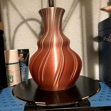 decorative vase flower spiral decor 3d print model - Mito3D