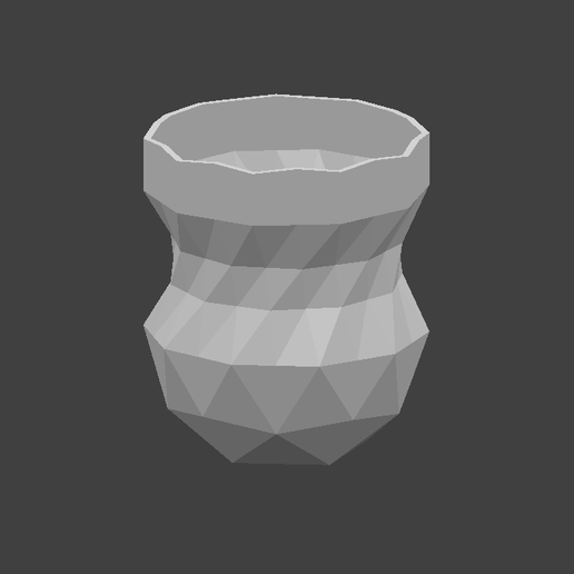 decorative vase 3D print model - Mito3D