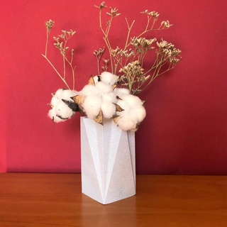 decorative vase decor vases plant flower dry modern cactus pot small home office organic 3d print model - Mito3D