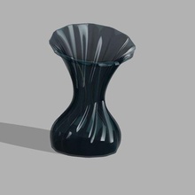 decorativo vaso impressão deco flor 3d print model - Mito3D