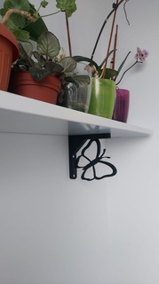 decorative wall bracket - butterfly wall bracket decorative butterfly  3d print model - Mito3D