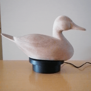 decoy duck - mallard sculpture Home pond home bathroom scan model sitting water float garden decor ornament statue 3d print model - Mito3D