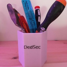 dedsec pencil holder tool watch dogs box jean-donald pot potty 3d print model - Mito3D