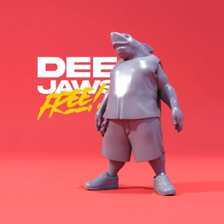 Deejaws arte estátua escultura figura Tubarão livre miniaturas humano estatuetas fêmea dc esculturas corpo personagem toon desenho animado resina 3d print model - Mito3D