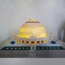 deekshabhoomi Akdeniz Hindistan mimari ölçekli model 3d yazıcı modeli mimarlık yineleme maharashtra ambedkar Budizm din bina 3d print model - Mito3D