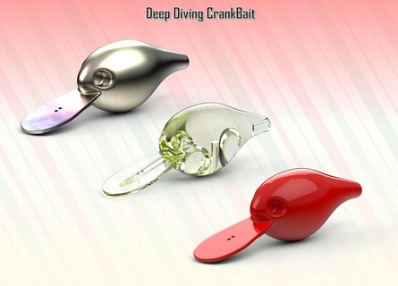deep diving crankbait customizable weighted easy assembly 3d print model - Mito3D