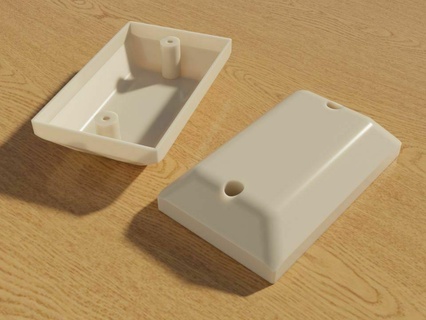 deep single-gang wall plate cover Home electrical nema outlet single gang extension usa household 3d print model - Mito3D